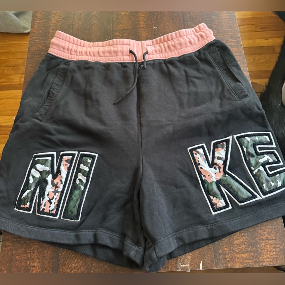 Nike Black and Pink Shorts